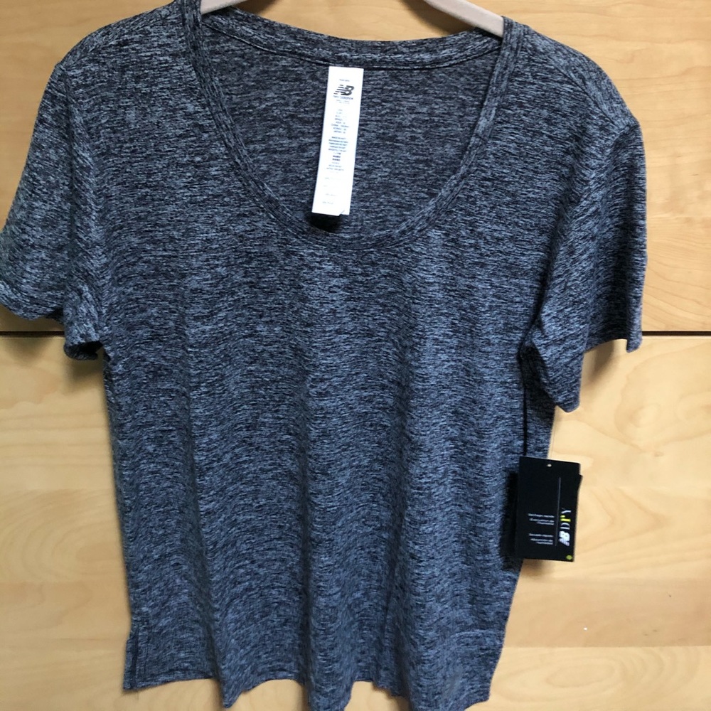 New Balance Grey Tshirt Polyester sz Small